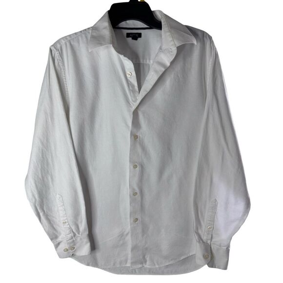 Apt.9 Men’s White Button Down Collared Long Sleeve Dress Shirt - Picture 1 of 6